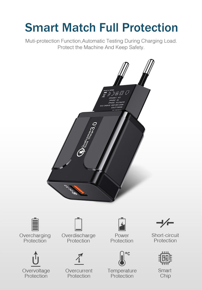 YKZ Portable Adapter For Fast Mobile Charging