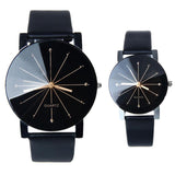 Leather quartz Wrist watch