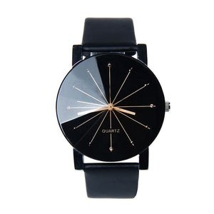 Leather quartz Wrist watch