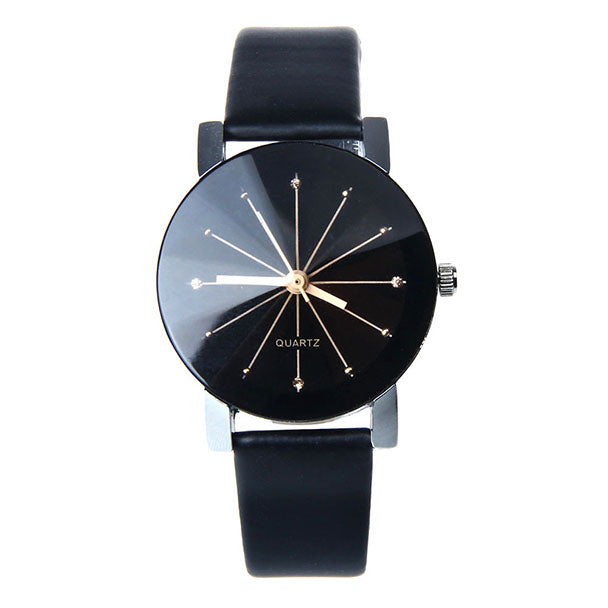 Leather quartz Wrist watch